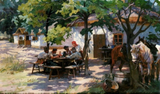 Image - Mykola Samokysh: Zaporozhian Cossacks at an Inn.